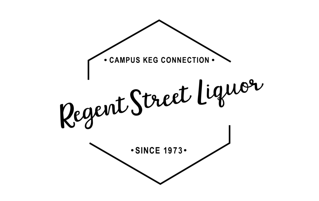 Regent Street Liquor Logo, Campus key connection, since 1973